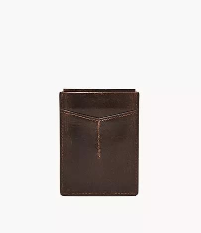 fossil derrick rfid magnetic card case|Derrick Leather RFID Magnetic Card Case Wallet .